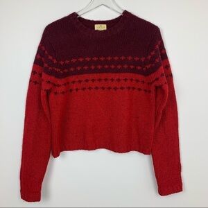 VTG LIMITED AMERICA Crop Length Sweater Large